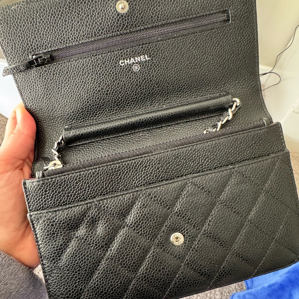 Chanel Black Caviar Quilted WOC - Relisting - Picture 4 of 9
